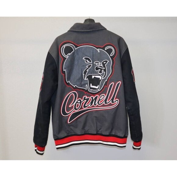 Stall & Dean Cornell University Big Red Wool Varsity Letterman Jacket Size XL
